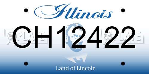CH12422 Illinois License Plate
