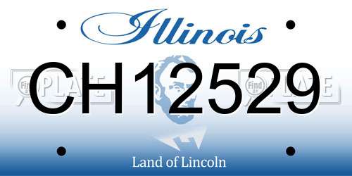 CH12529 Illinois License Plate