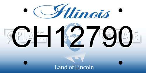 CH12790 Illinois License Plate