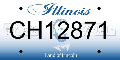 CH12871 Illinois License Plate