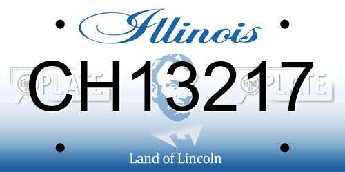 CH13217 Illinois License Plate