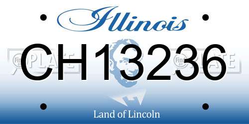 CH13236 Illinois License Plate