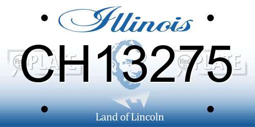 CH13275 Illinois License Plate