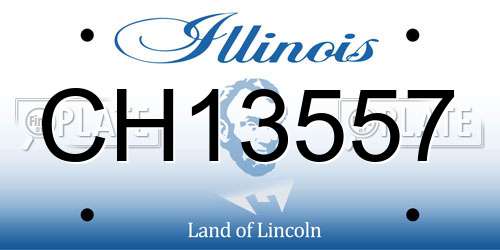 CH13557 Illinois License Plate