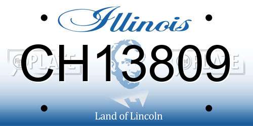 CH13809 Illinois License Plate