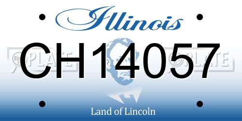 CH14057 Illinois License Plate