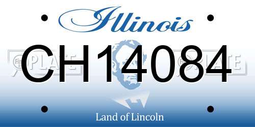CH14084 Illinois License Plate