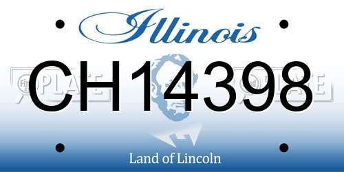 CH14398 Illinois License Plate