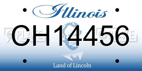 CH14456 Illinois License Plate