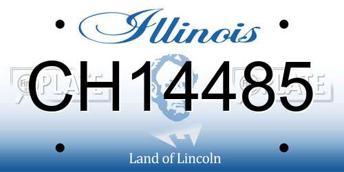 CH14485 Illinois License Plate
