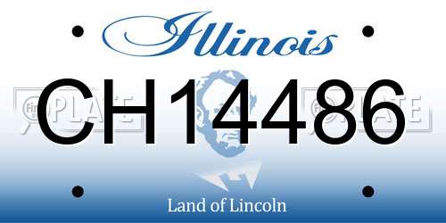 CH14486 Illinois License Plate