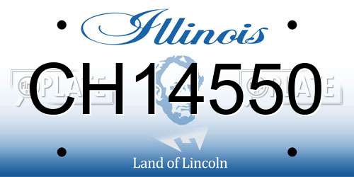 CH14550 Illinois License Plate