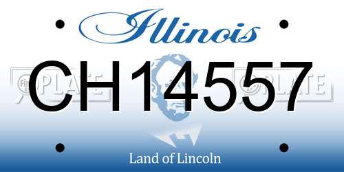 CH14557 Illinois License Plate