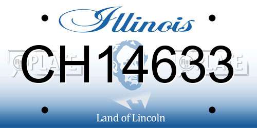CH14633 Illinois License Plate
