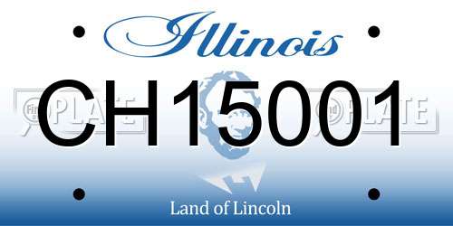 CH15001 Illinois License Plate