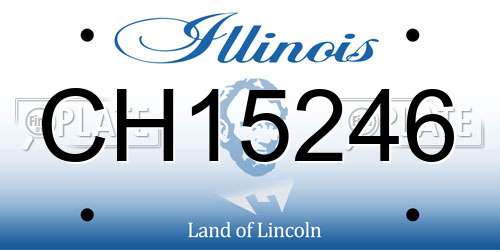 CH15246 Illinois License Plate