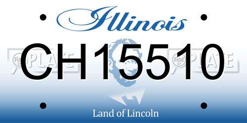 CH15510 Illinois License Plate