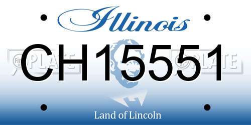 CH15551 Illinois License Plate