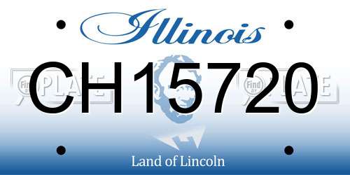 CH15720 Illinois License Plate
