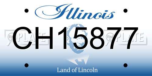 CH15877 Illinois License Plate