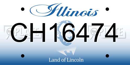 CH16474 Illinois License Plate