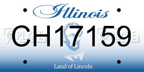 CH17159 Illinois License Plate