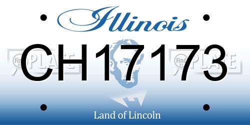 CH17173 Illinois License Plate