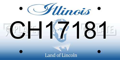 CH17181 Illinois License Plate