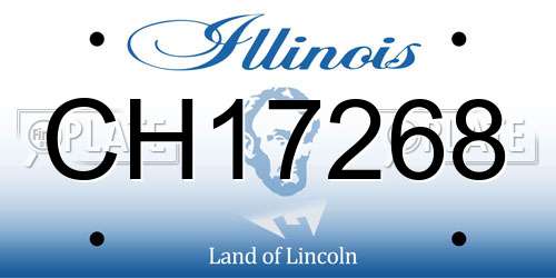 CH17268 Illinois License Plate