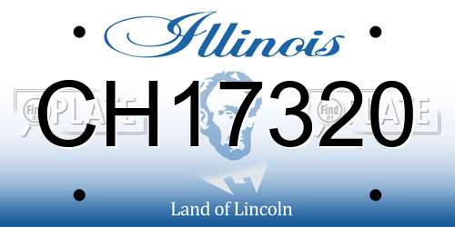 CH17320 Illinois License Plate