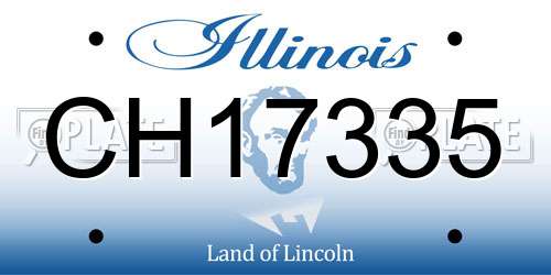 CH17335 Illinois License Plate