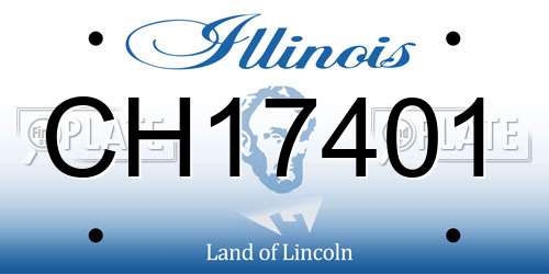 CH17401 Illinois License Plate
