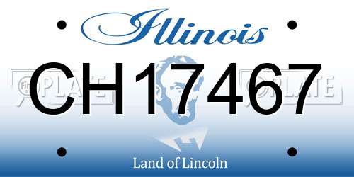 CH17467 Illinois License Plate