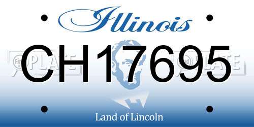 CH17695 Illinois License Plate