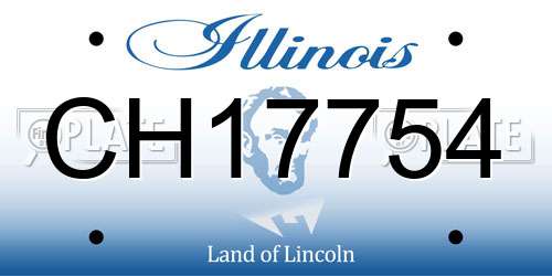 CH17754 Illinois License Plate