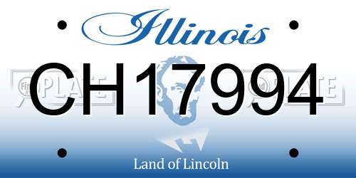 CH17994 Illinois License Plate