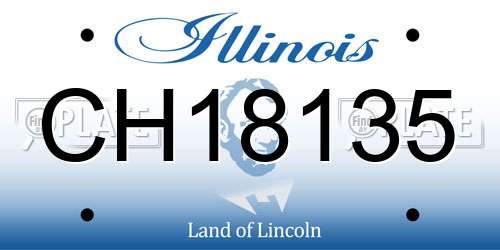 CH18135 Illinois License Plate