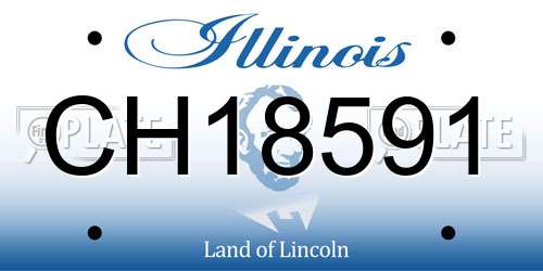 CH18591 Illinois License Plate