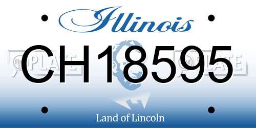 CH18595 Illinois License Plate