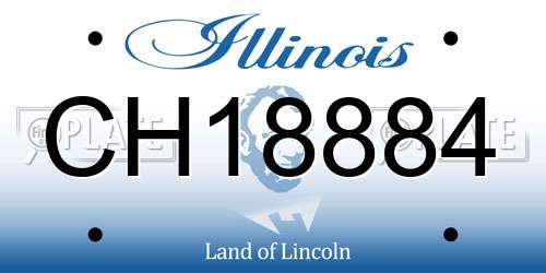 CH18884 Illinois License Plate