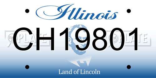 CH19801 Illinois License Plate