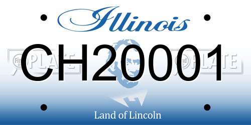 CH20001 Illinois License Plate