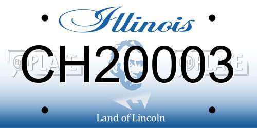 CH20003 Illinois License Plate