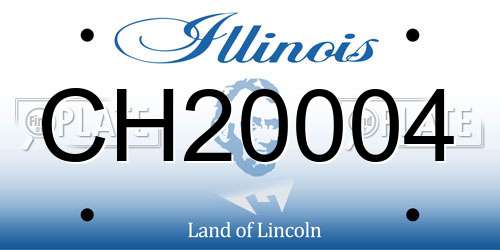 CH20004 Illinois License Plate