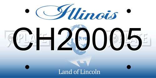 CH20005 Illinois License Plate