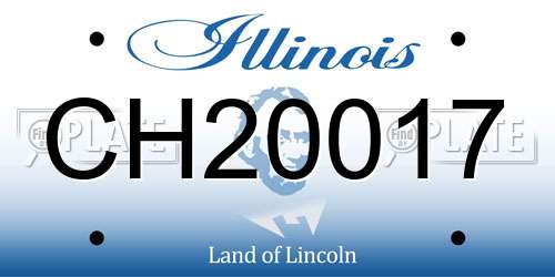 CH20017 Illinois License Plate