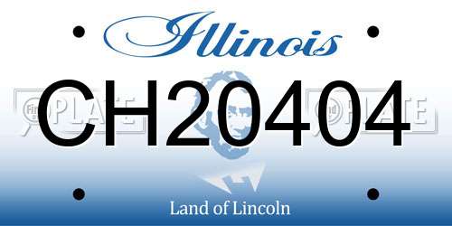 CH20404 Illinois License Plate