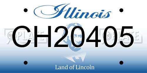 CH20405 Illinois License Plate