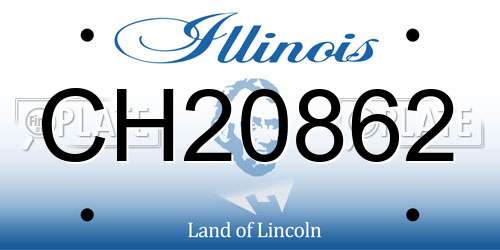 CH20862 Illinois License Plate