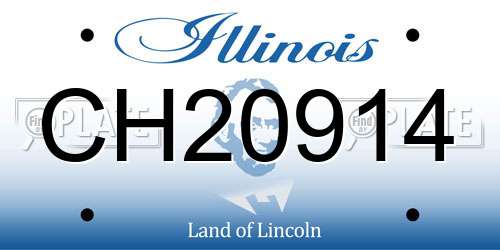 CH20914 Illinois License Plate